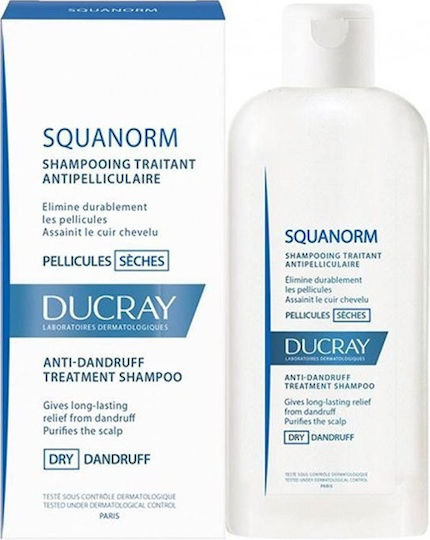 Ducray Squanorm Σαμπουάν Kατά της Πιτυρίδας & της Ξηροδερμίας για Ξηρά Μαλλιά Μαλλιά 200ml