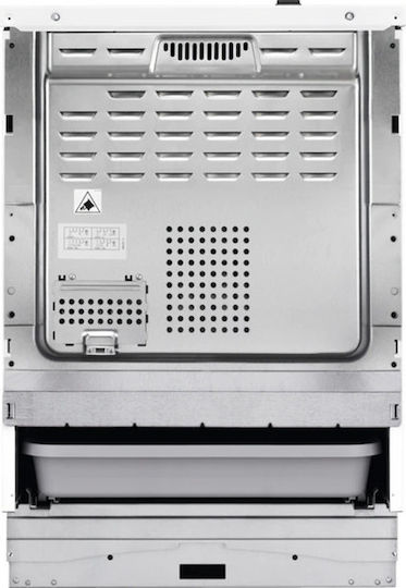 AEG Κουζίνα 73lt με Κεραμικές Εστίες Π59.6εκ. Inox
