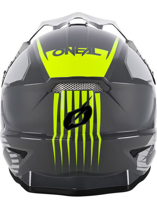 O'neal 1SRS Stream Gray/Neon Yellow Motorcycle Helmet Motocross ECE 22.05 ONL000KRA15