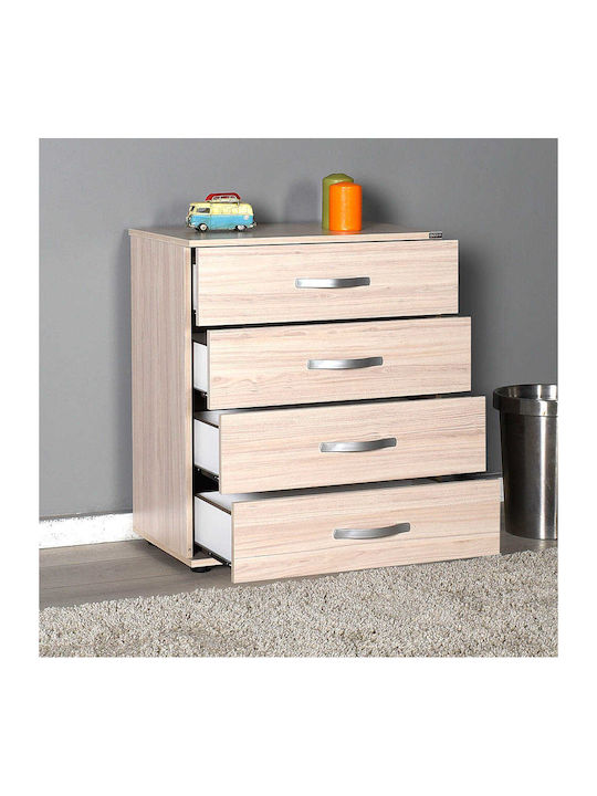 Dynamic Wooden Chest of Drawers with 4 Drawers 65x41x78cm