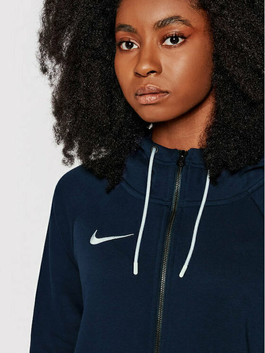 Dri-Fit Dry Park Women's Sweatshirt Jacket Hooded Navy Blue