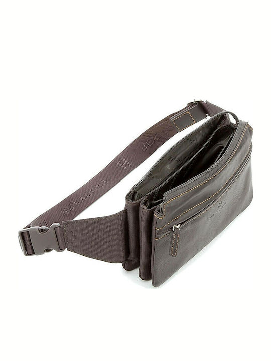 Leather Waist Bag Brown