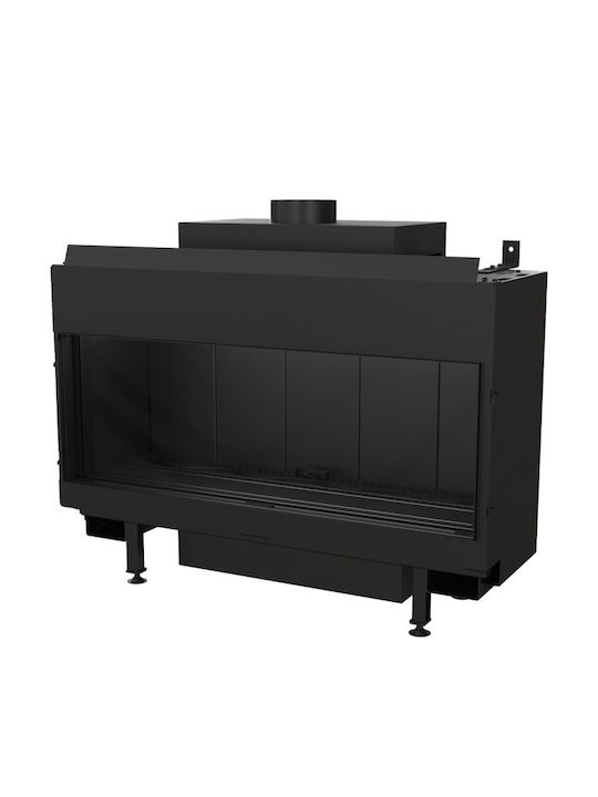 Kratki Leo 100 G31 37 MBAR Ενεργειακό Τζάκι Αερίου 9.2kW Ίσιο με Σταθερή Πόρτα