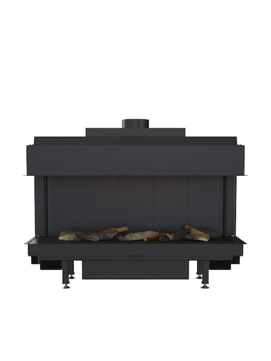 Kratki Leo LP 100 G31 37 MBAR Gas Fireplace Insert with Three-Sided Window 9.2kW