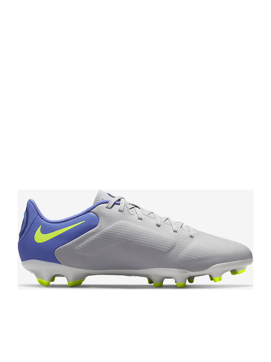 Nike Tiempo Legend 9 Academy Χαμηλά Ποδοσφαιρικά Παπούτσια με Τάπες Γκρι
