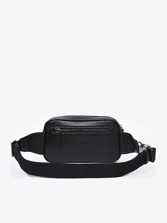 Leather Waist Bag Black