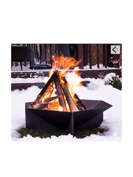 Kratki Firepit Fire / Triangle Black 71x63.5x17.6cm