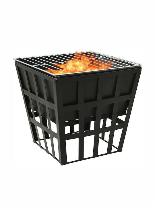 vidaXL Firepit Black 34x34x48cm
