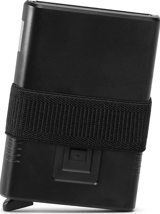 Cardslide Men's Wallet Cards with RFID and Slide Mechanism Black