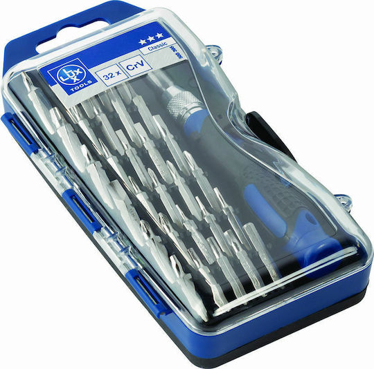 Lux Tools Κατσαβίδι με 32 Εναλλασσόμενες Μύτες