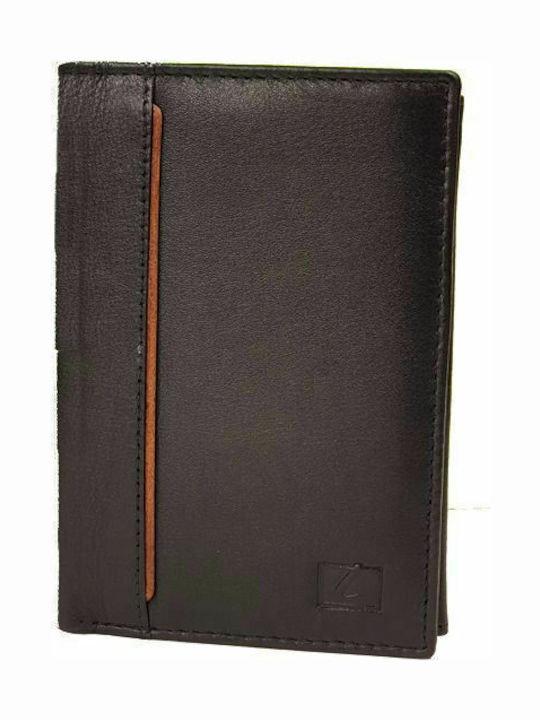 Дамско Мъжко Портфейл Кожа с RFID Черен / Кафяв