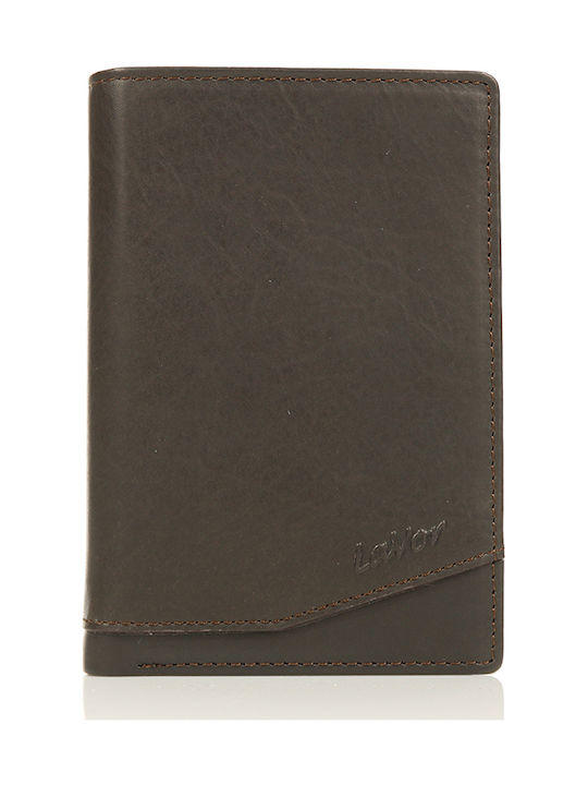 Leather Men's Wallet with RFID Brown