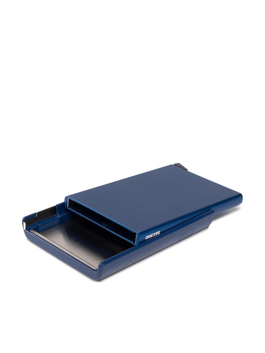 Cardslide Men's Wallet Cards with RFID and Slide Mechanism CS Blue
