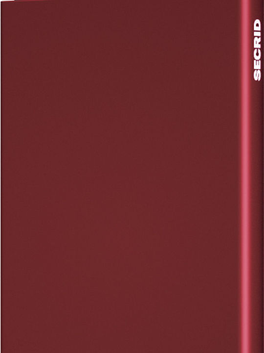 Cardprotector Men's Wallet Cards with RFID and Slide Mechanism Burgundy