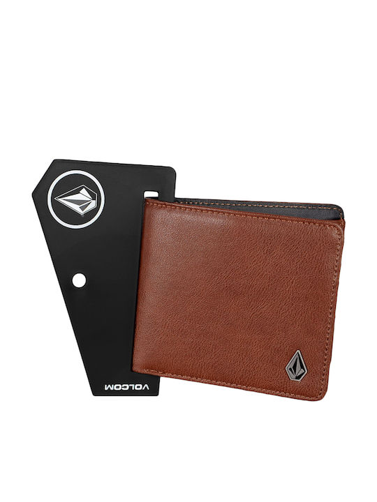 Slim Stone Large Men's Wallet Classic Tabac Brown