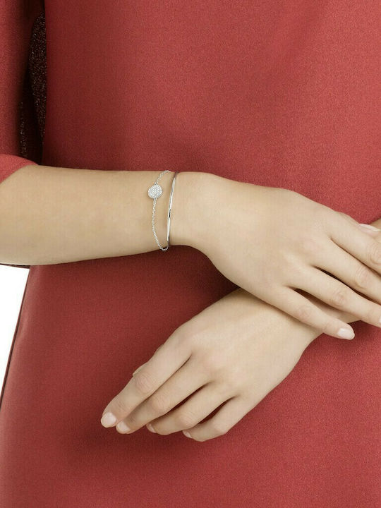 Swarovski Ginger Medium Дамска Гривна Хандкъф От Неръждаема Стомана 18.5cm