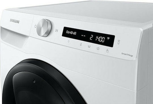 Samsung Πλυντήριο Ρούχων 8kg με Τεχνολογία Ατμού 1400 Στροφών Ecobubble WW80T554DAW/S6