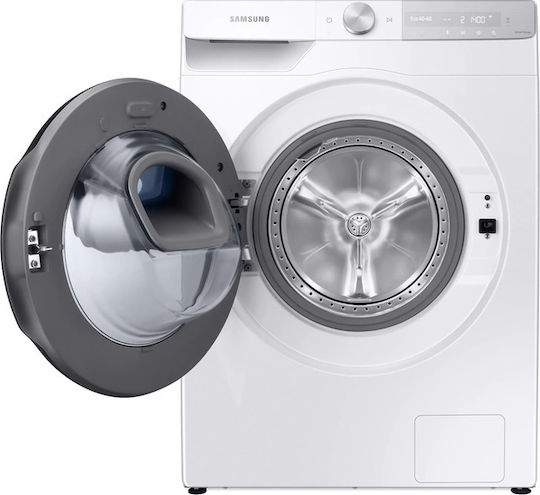 Samsung Πλυντήριο Ρούχων 8kg με Τεχνολογία Ατμού 1400 Στροφών Ecobubble WW80T854ABH/S6