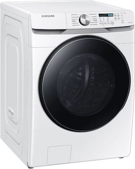 Samsung Πλυντήριο Ρούχων 18kg με Τεχνολογία Ατμού 1100 Στροφών Ecobubble WF18T8000GW/LV