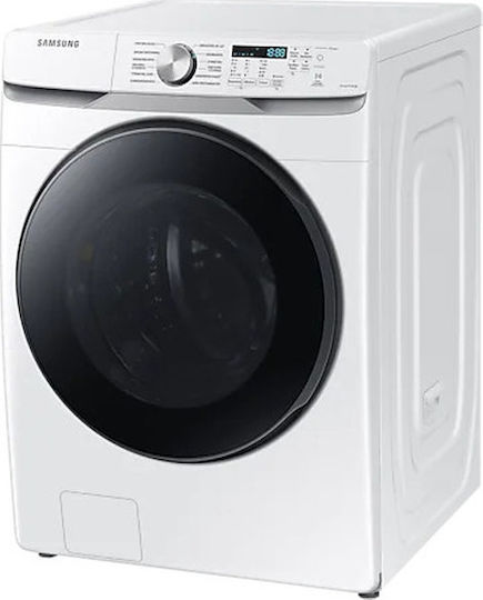 Samsung Πλυντήριο Ρούχων 18kg με Τεχνολογία Ατμού 1100 Στροφών Ecobubble WF18T8000GW/LV