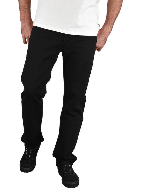 501 Men's Jeans Pants with Regular Straight Fit Black