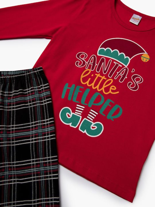Minerva Παιδική Πιτζάμα Χειμωνιάτικη Xmas Elf