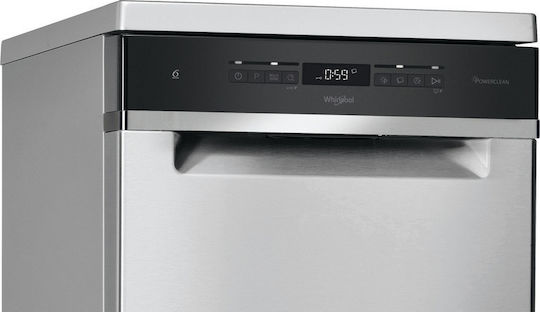 Whirlpool Ελεύθερο Πλυντήριο Πιάτων για 10 Σερβίτσια NaturalDry Π45xY85εκ. Inox