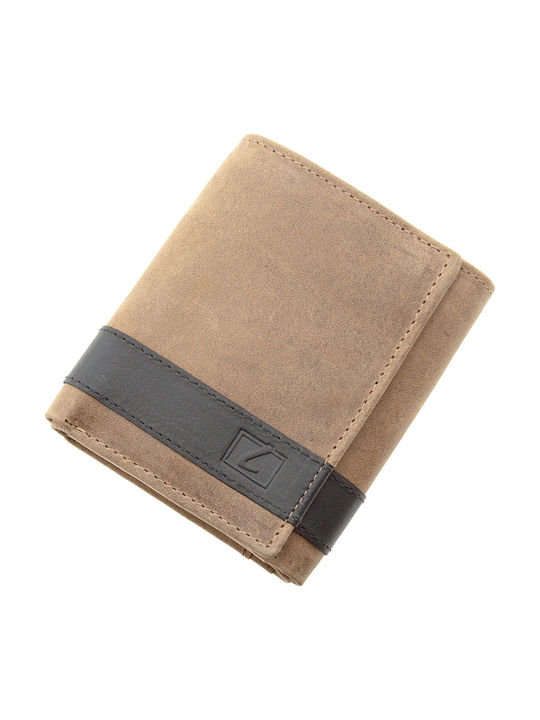 Leather Men's Wallet Classic with RFID Coffee Open