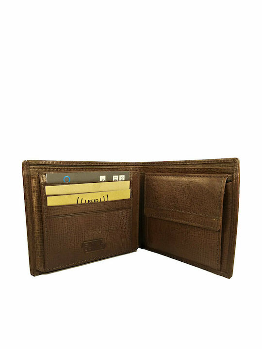 Salo Кожен Мъжки Портфейл с RFID Кафяв
