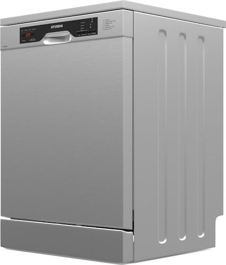 Hyundai Freistehender Geschirrspüler für 12 Gedecke B59.8xH85cm Inox
