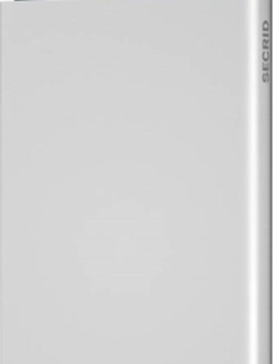 Cardprotector Ανδρικό Πορτοφόλι Καρτών με RFID και Μηχανισμό Slide Ασημί