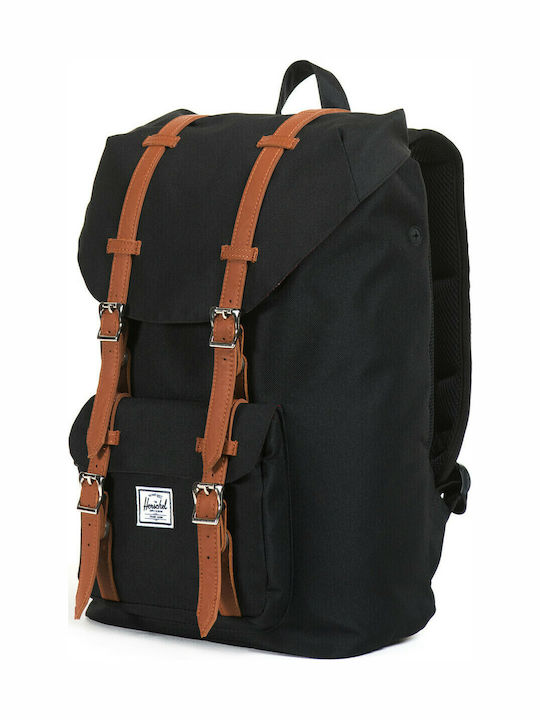 Herschel Little America Mid-Volume Υφασμάτινο Σακίδιο Πλάτης Μαύρο 17lt