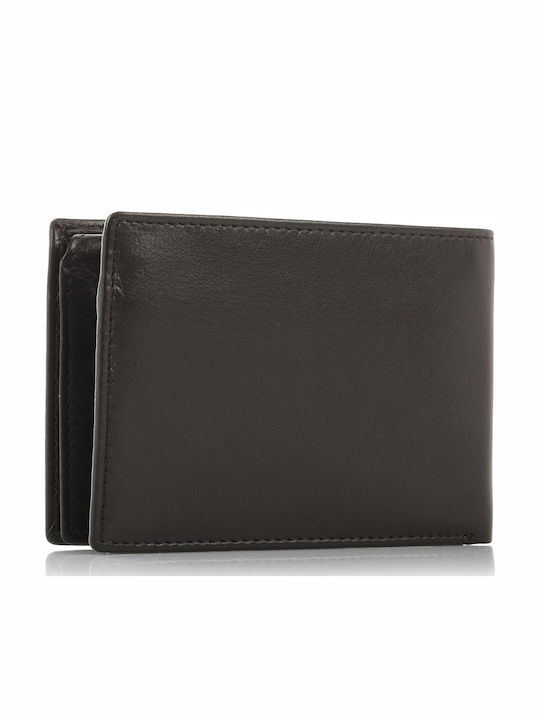 Leather Men's Wallet Classic with RFID Brown