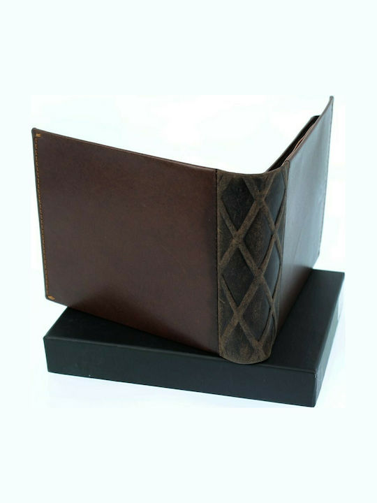 Leather Men's Wallet Classic with RFID Brown