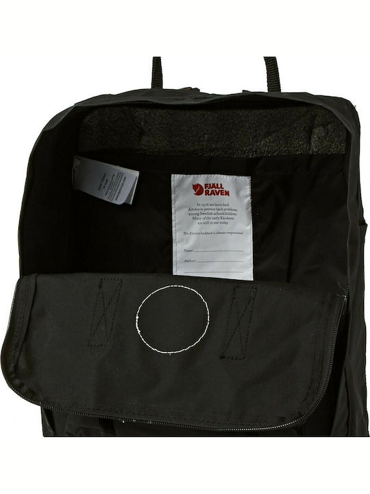 Fjallraven Kånken Αδιάβροχο 16lt Μαύρο