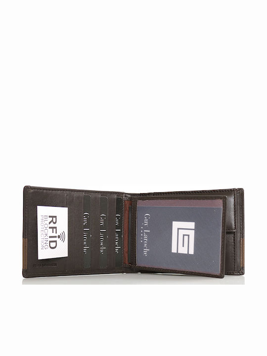 Δερμάτινο Ανδρικό Πορτοφόλι με RFID Καφέ