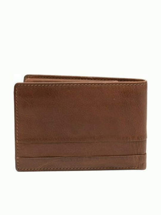 Leather Men's Wallet Classic Tabac Brown
