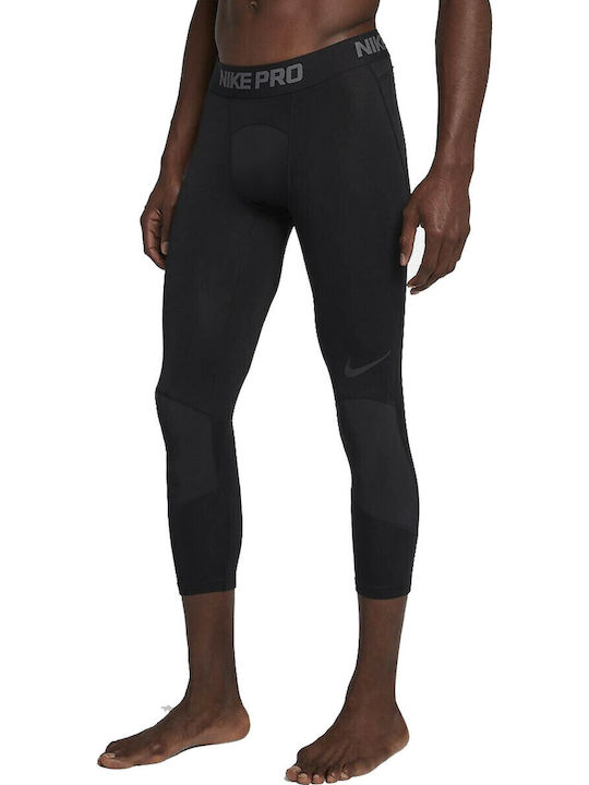 Nike Herren Sportleggings Kompression Capri Schwarz