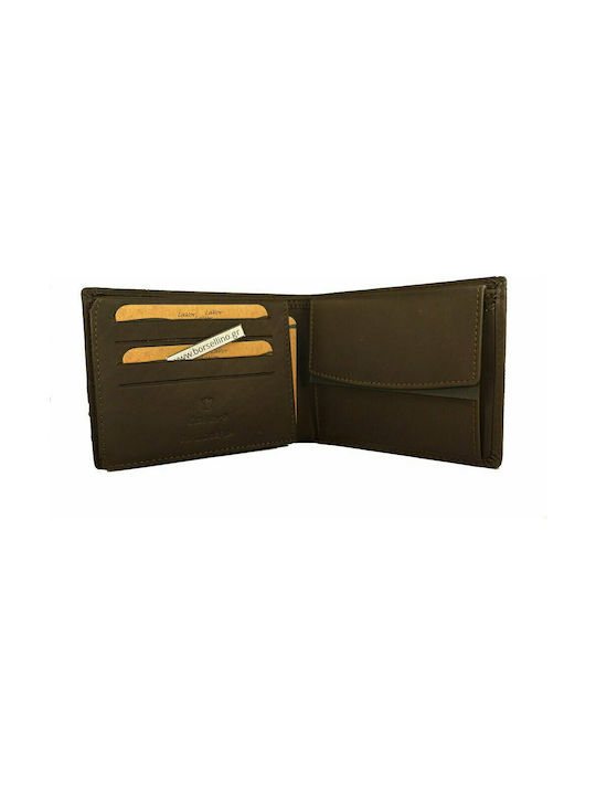Leather Men's Wallet with RFID Brown