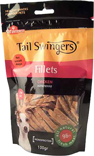 Pet Interest Tail Swingers Fillets Λιχουδιά Σκύλου Μικρόσωμων Φυλών με Κοτόπουλο 100gr