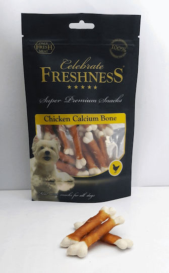 Celebrate Freshness Calcium Bone Λιχουδιές Σκύλου Διαίτης με Κοτόπουλο 100gr