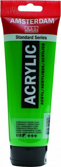 Royal Talens Amsterdam All Acrylics Standard Acrylic Paint Set Permanent Green Light 618 120ml 1pcs