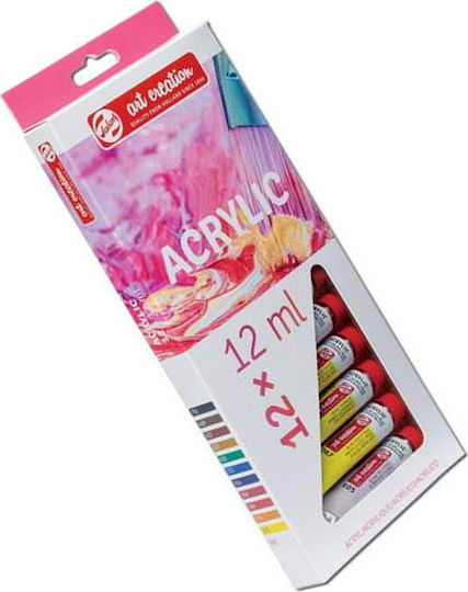 Royal Talens Art Creation Acrylic Acrylic Paint Set in Multicolour color 12ml 12pcs