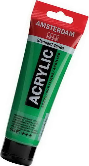 Royal Talens Amsterdam All Acrylics Standard Acrylic Paint Set Permanent Green Light 618 120ml 1pcs