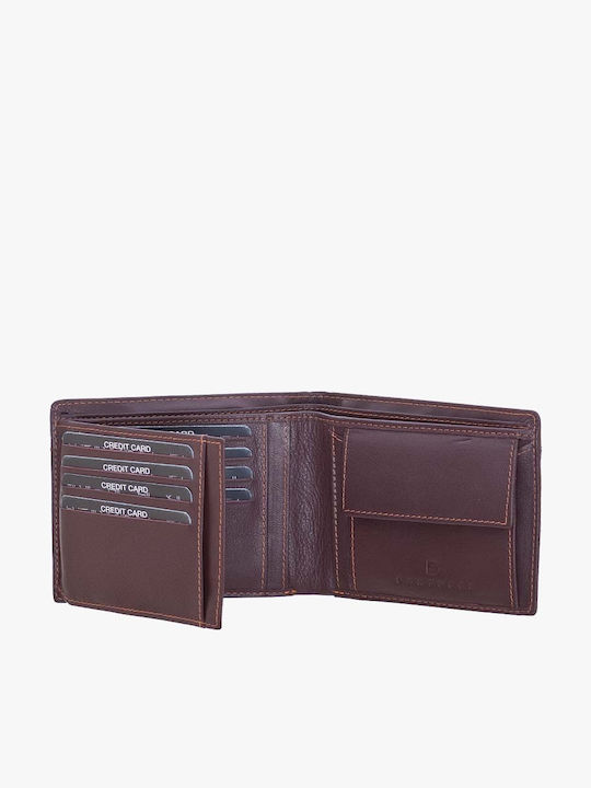 Leather Men's Wallet Classic Brown