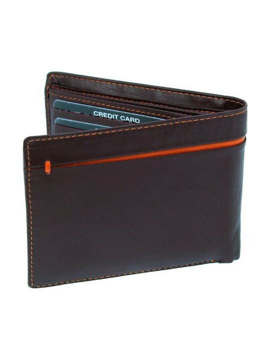 Leather Men's Wallet Classic Brown