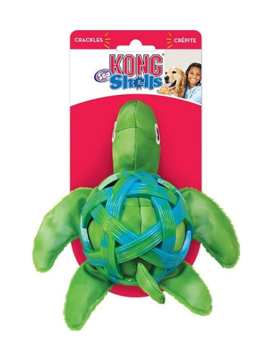 Kong Turtle Dog Toy Medium with Sound Green