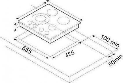 Thermogatz TG 9030 IX Εστία Υγραερίου Αυτόνομη Inox 58x50εκ. Ασημί