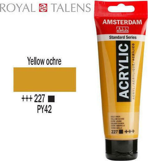 Royal Talens Amsterdam All Acrylics Standard Ακρυλικό Χρώμα Ζωγραφικής Yellow Ochre 227 120ml