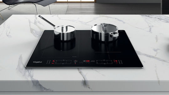 Whirlpool Επαγωγική Εστία με Πλαίσιο Αυτόνομη με Λειτουργία Κλειδώματος 59.8x51.6εκ.